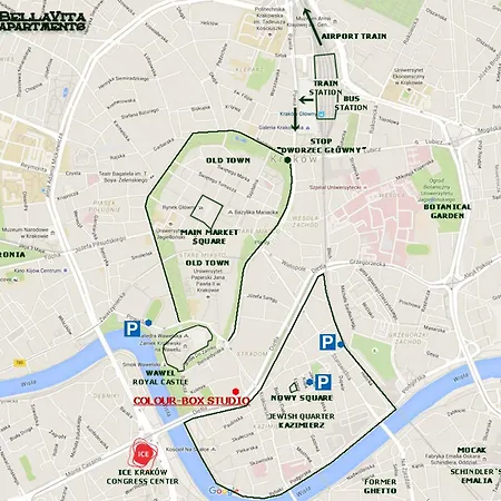 Colour-box Studio, Wawel Castle Area Apartman