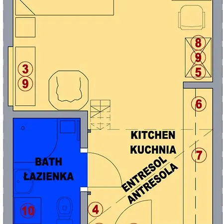 Colour-box Studio, Wawel Castle Area Lägenhet *